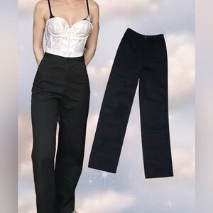 🖤 Brandy Melville Black High Waist Wide Leg Pants